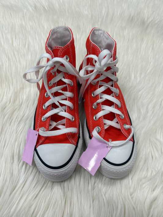 Shoes Sneakers By Converse In Orange, Size:6.5