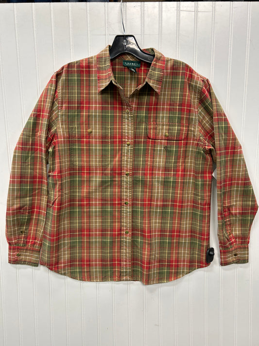Top Ls By Lauren By Ralph Lauren In Tan, Size:L