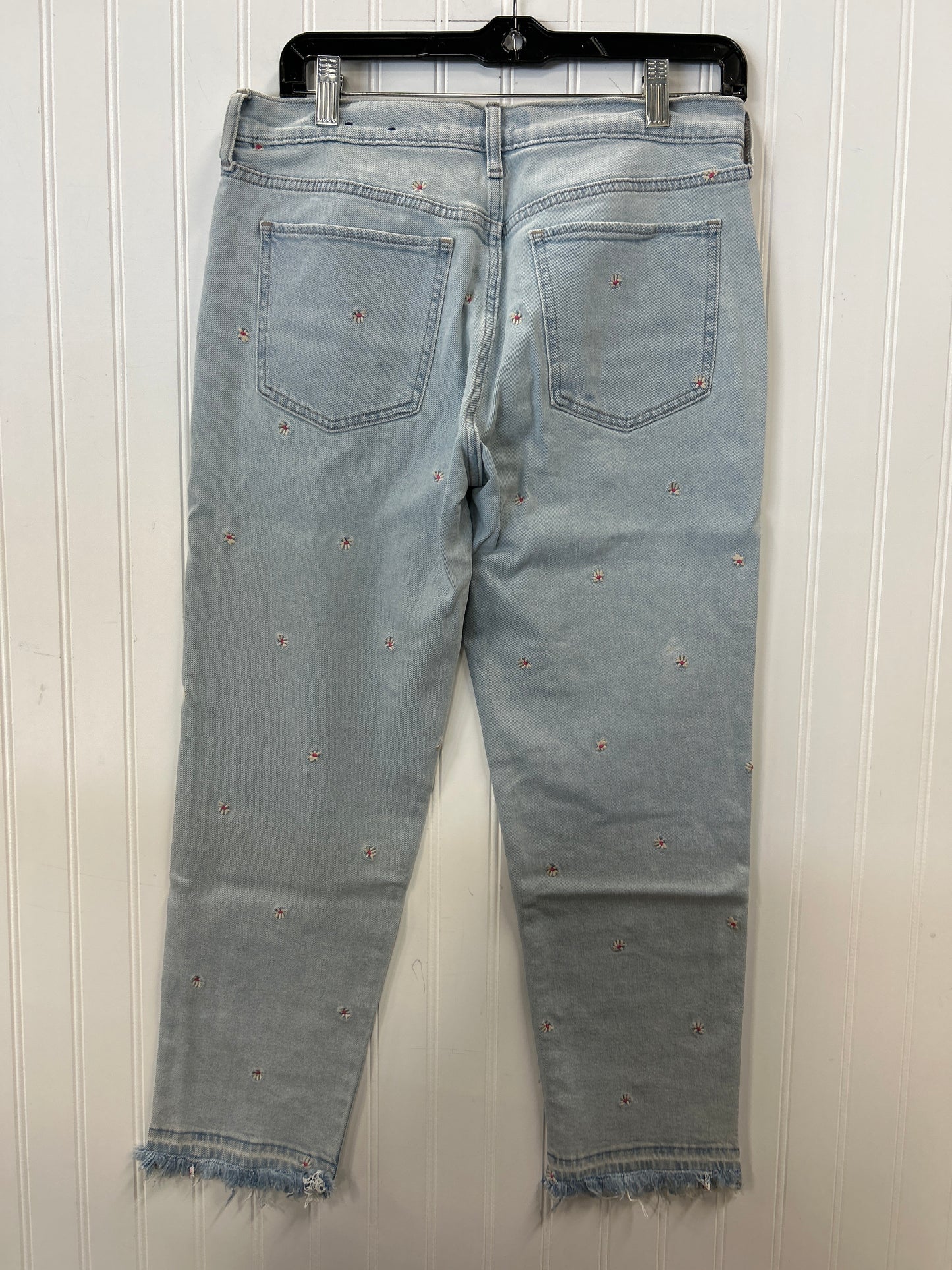 Jeans Straight By Gap In Blue Denim, Size:8