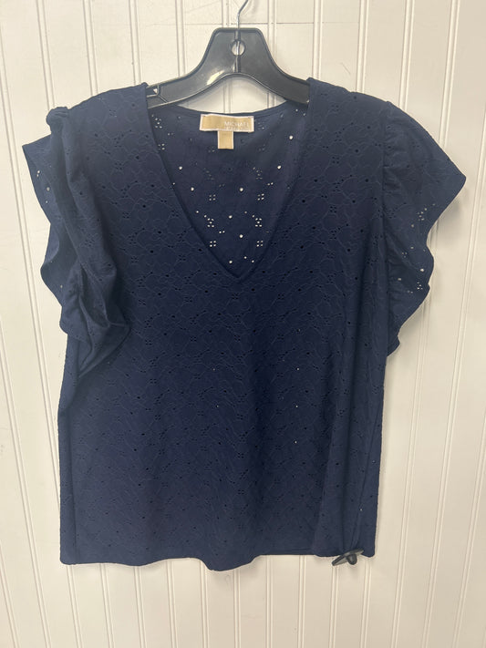 Top Ss By Michael By Michael Kors In Navy, Size:L
