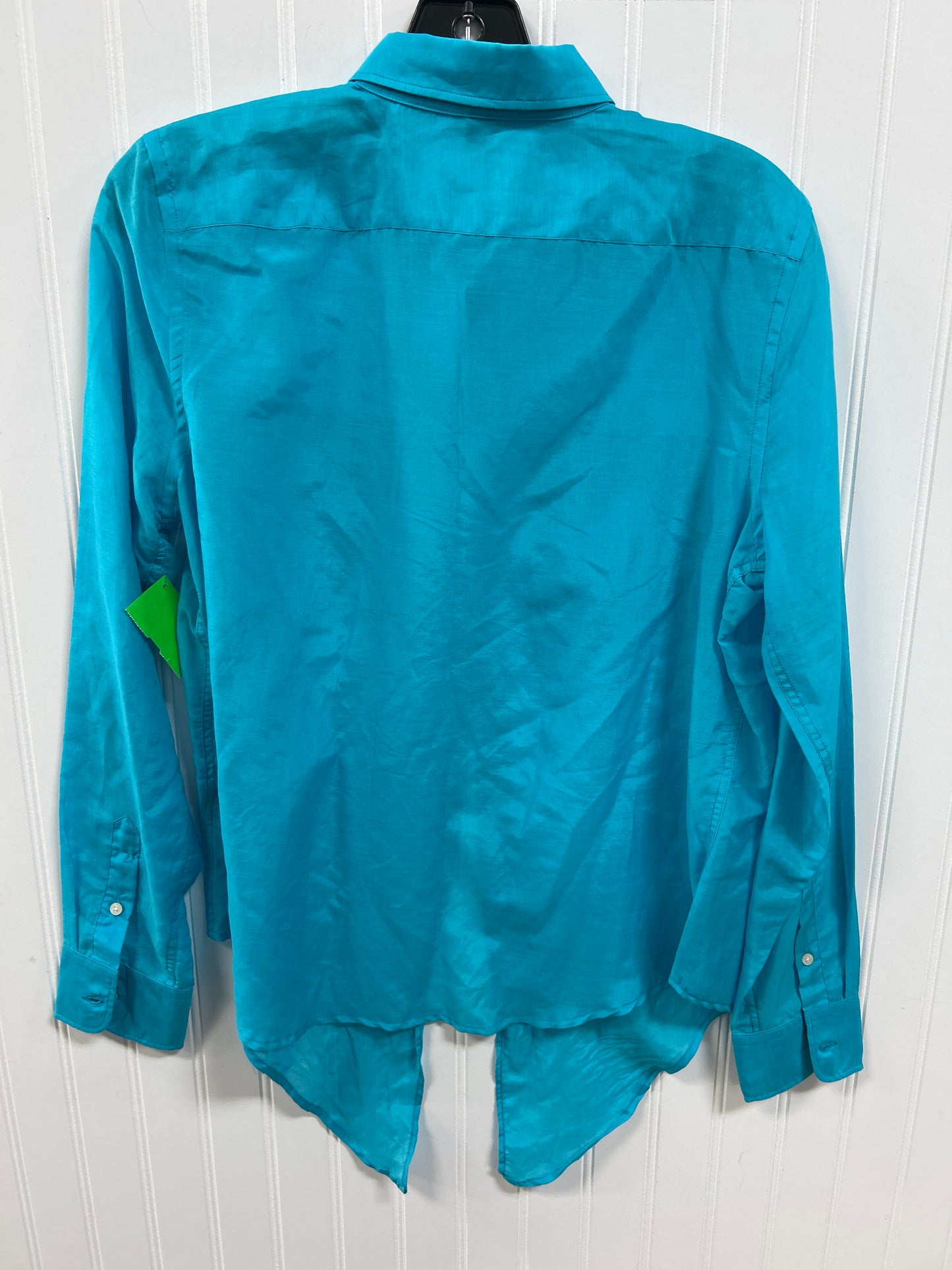 Blouse Ls By Lauren By Ralph Lauren In Blue, Size:M
