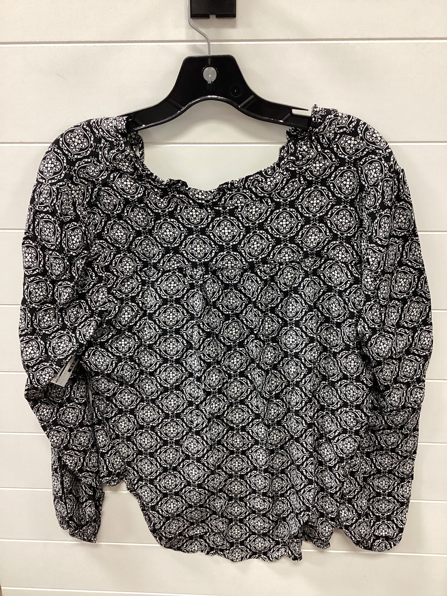 Top Ls By Loft In Black & White, Size:L