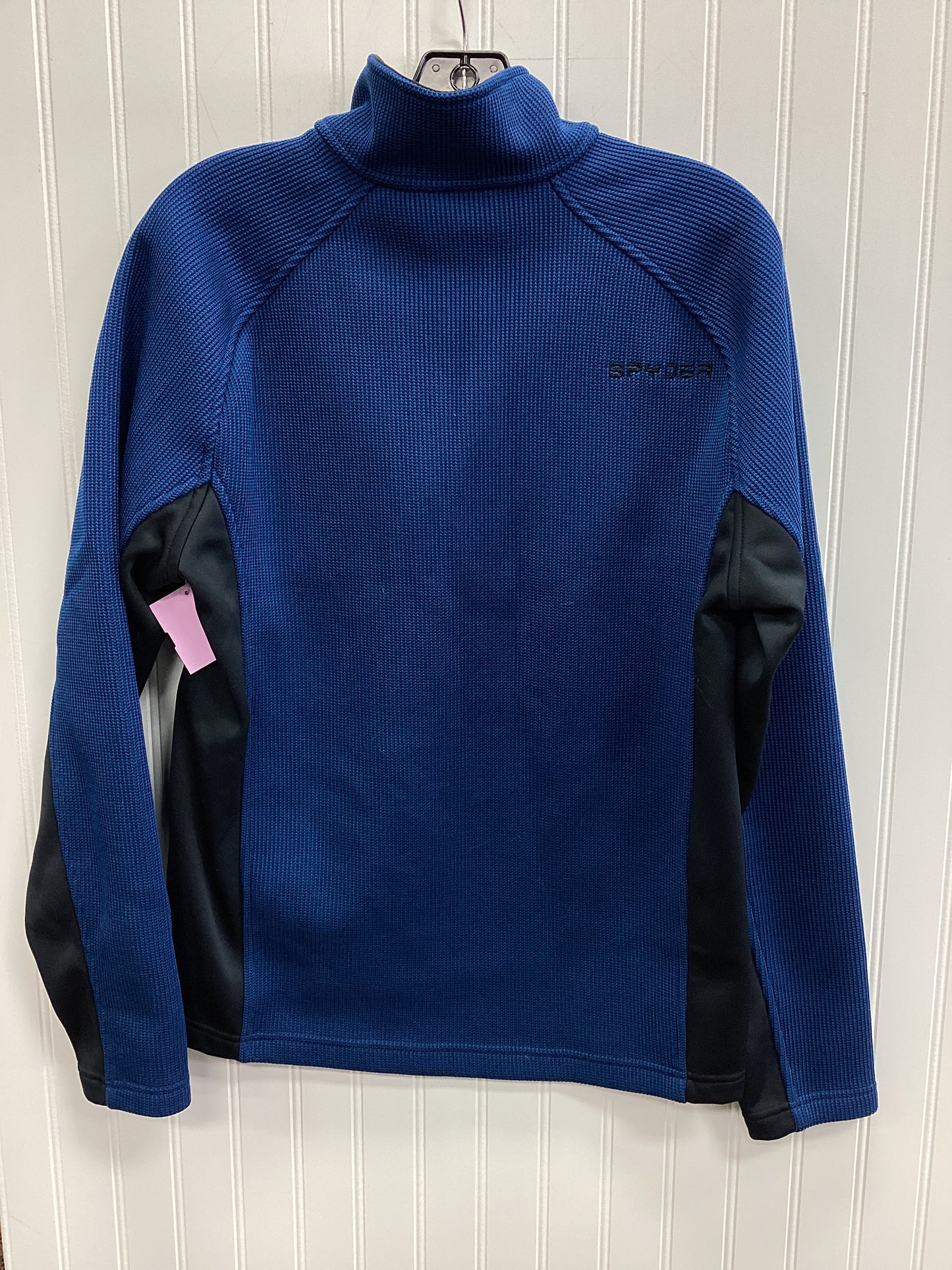 Athletic Top Ls Collar By Spyder In Blue, Size:M