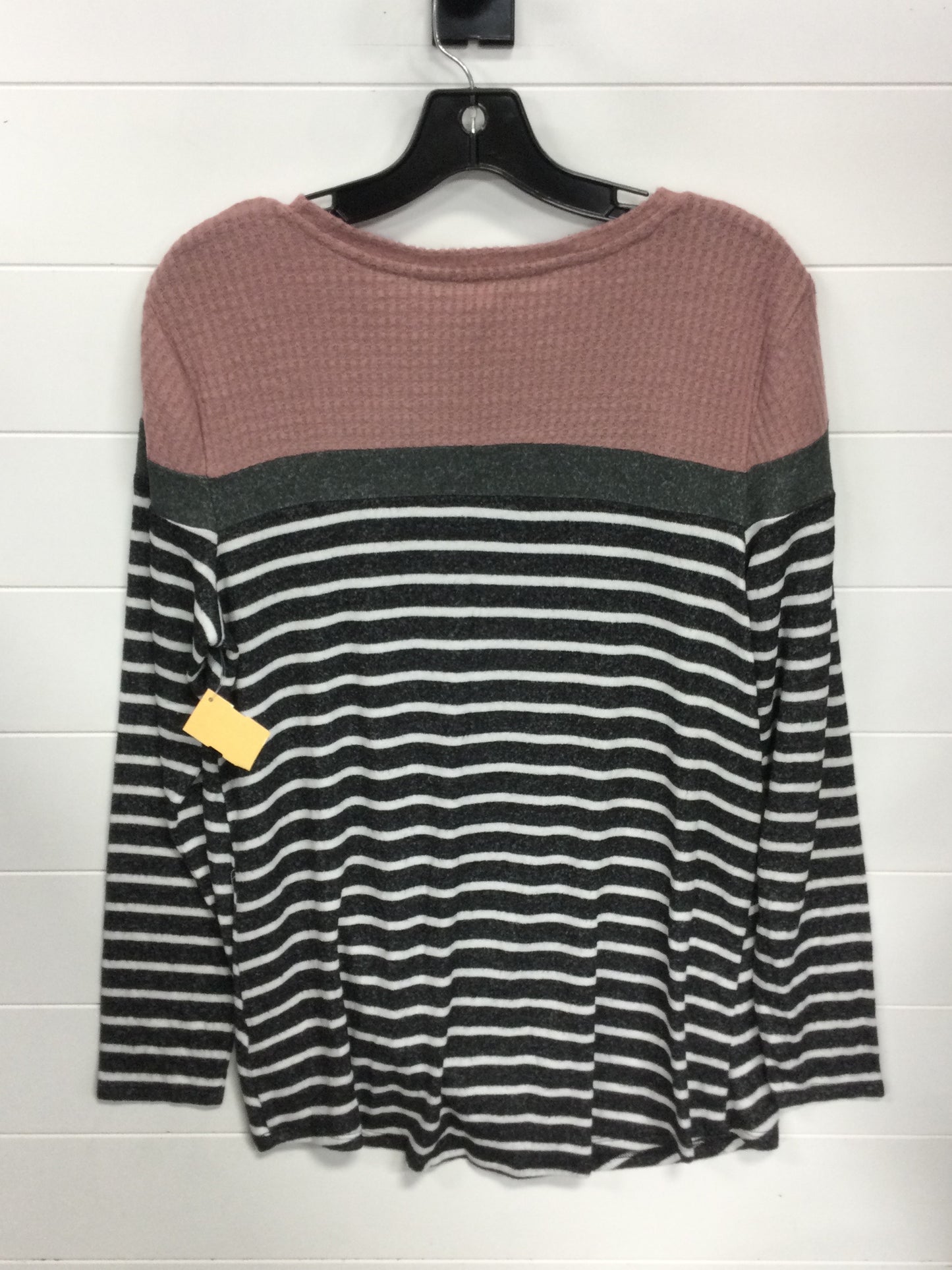 Top Ls By Maurices In Grey & Pink, Size:L