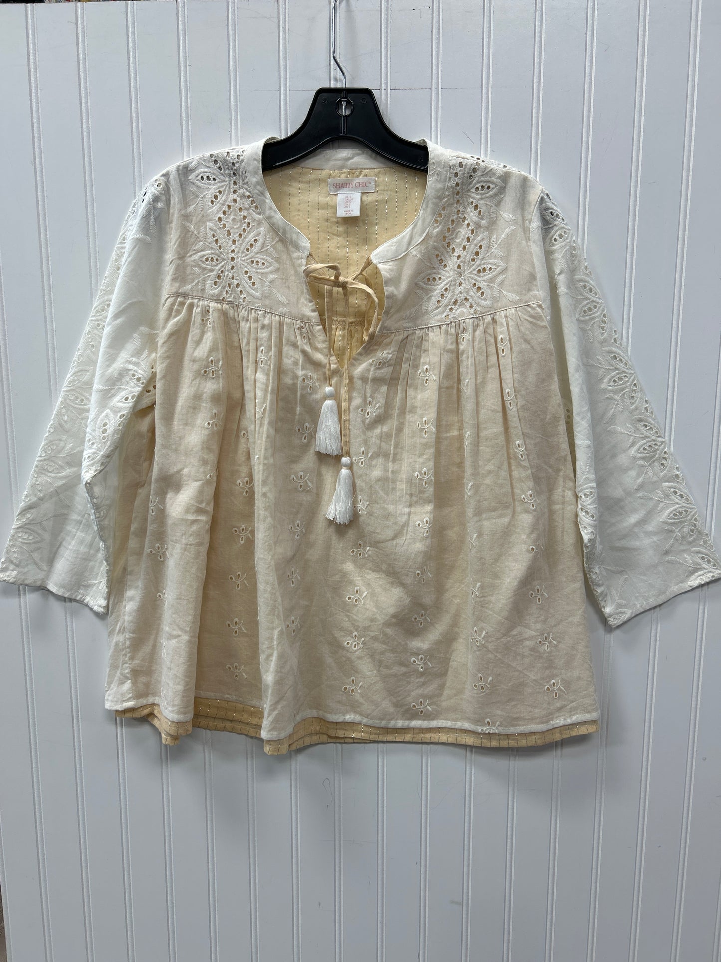 Top Ls By Cmc In Cream, Size:S