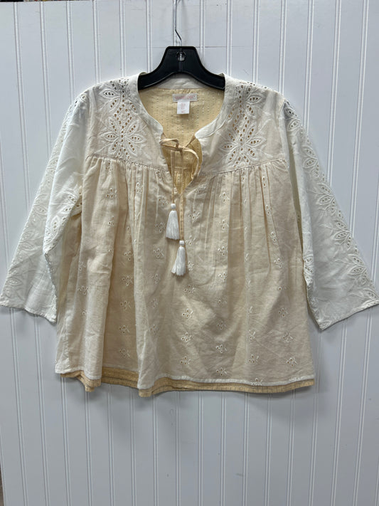 Top Ls By Cmc In Cream, Size:S