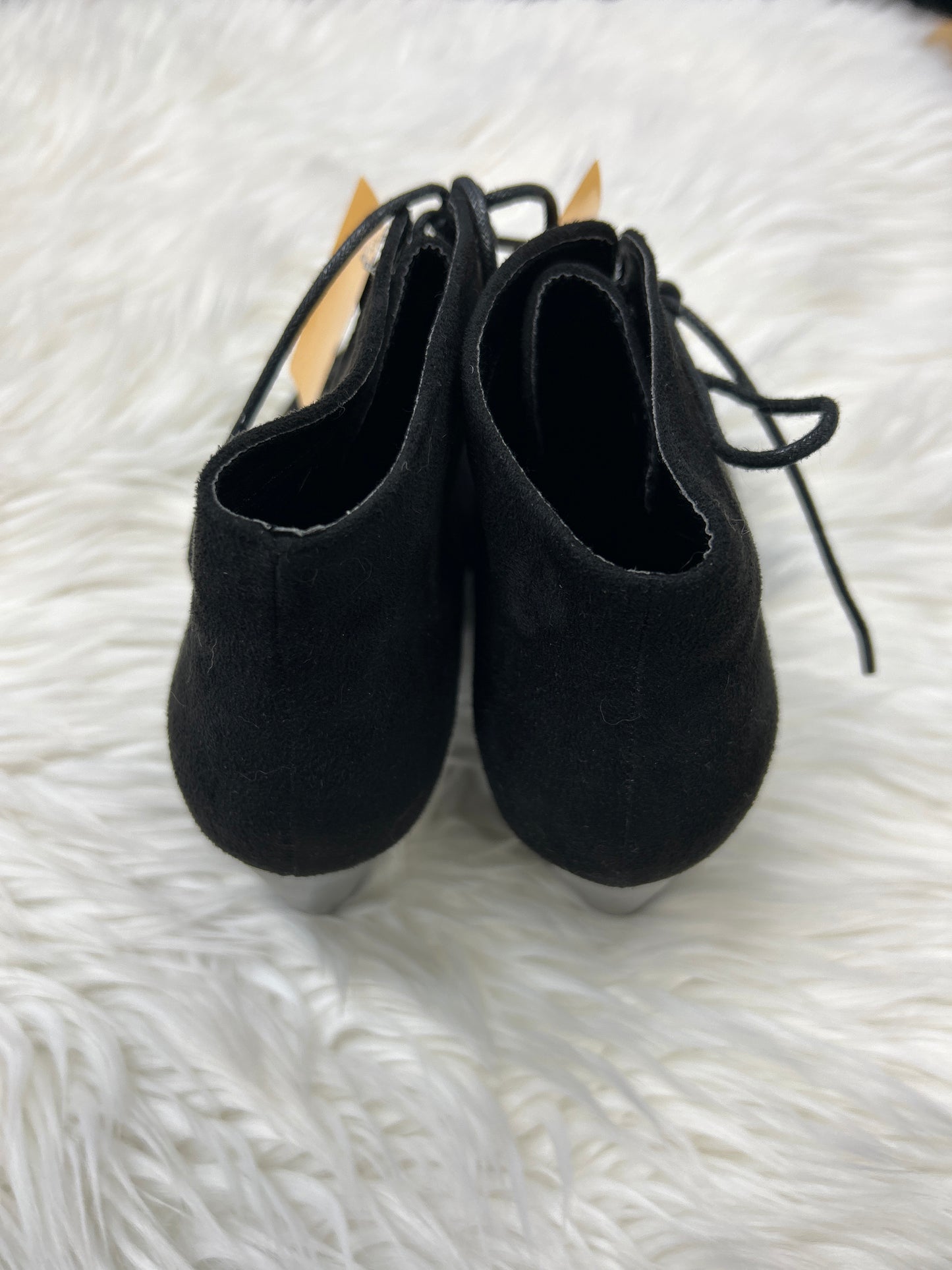 Boots Ankle Heels By Forever In Black, Size:8