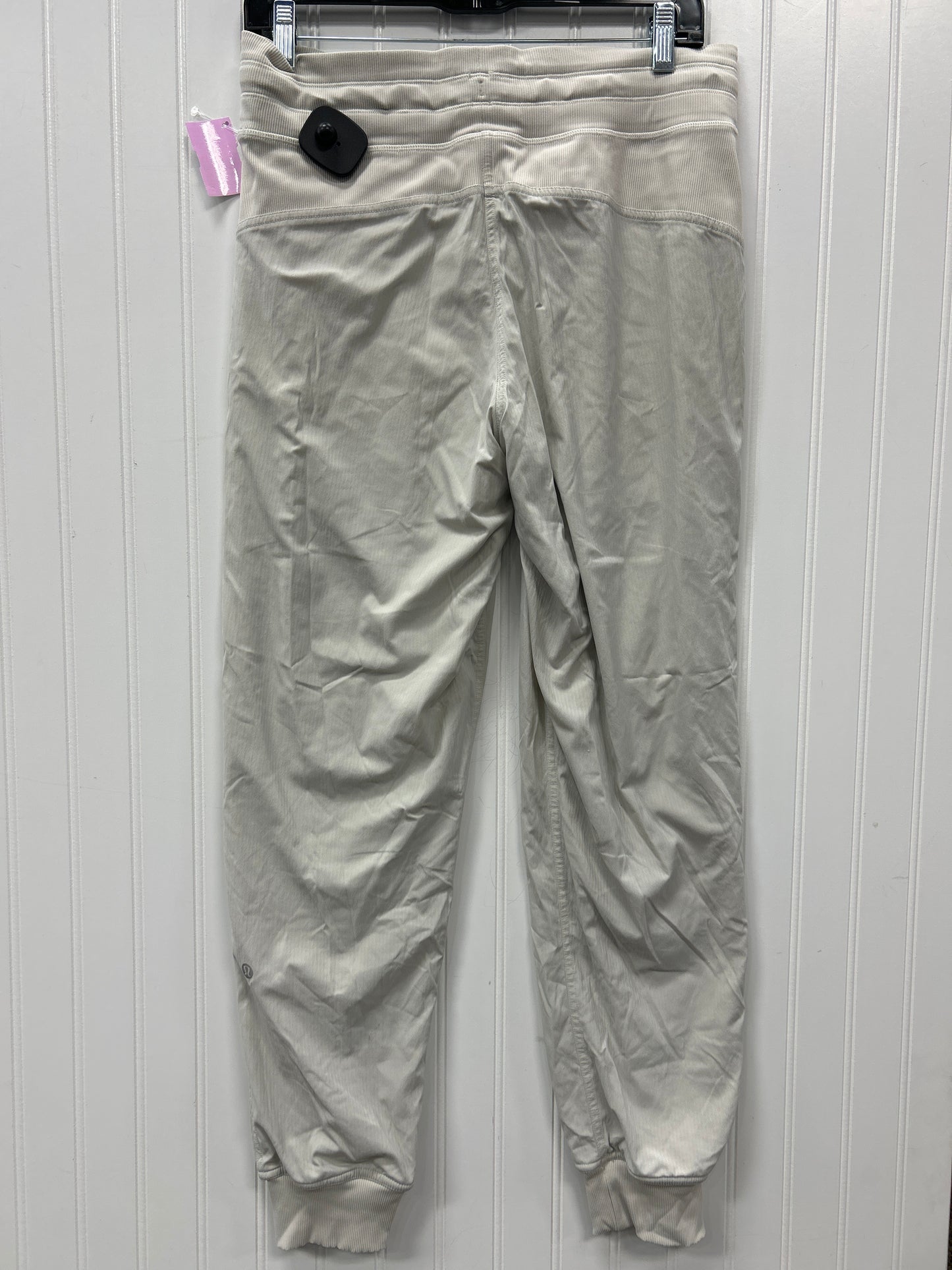 Athletic Pants By Lululemon In Cream, Size:8