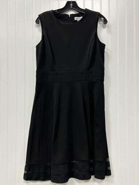 Dress Work By Calvin Klein In Black, Size:10