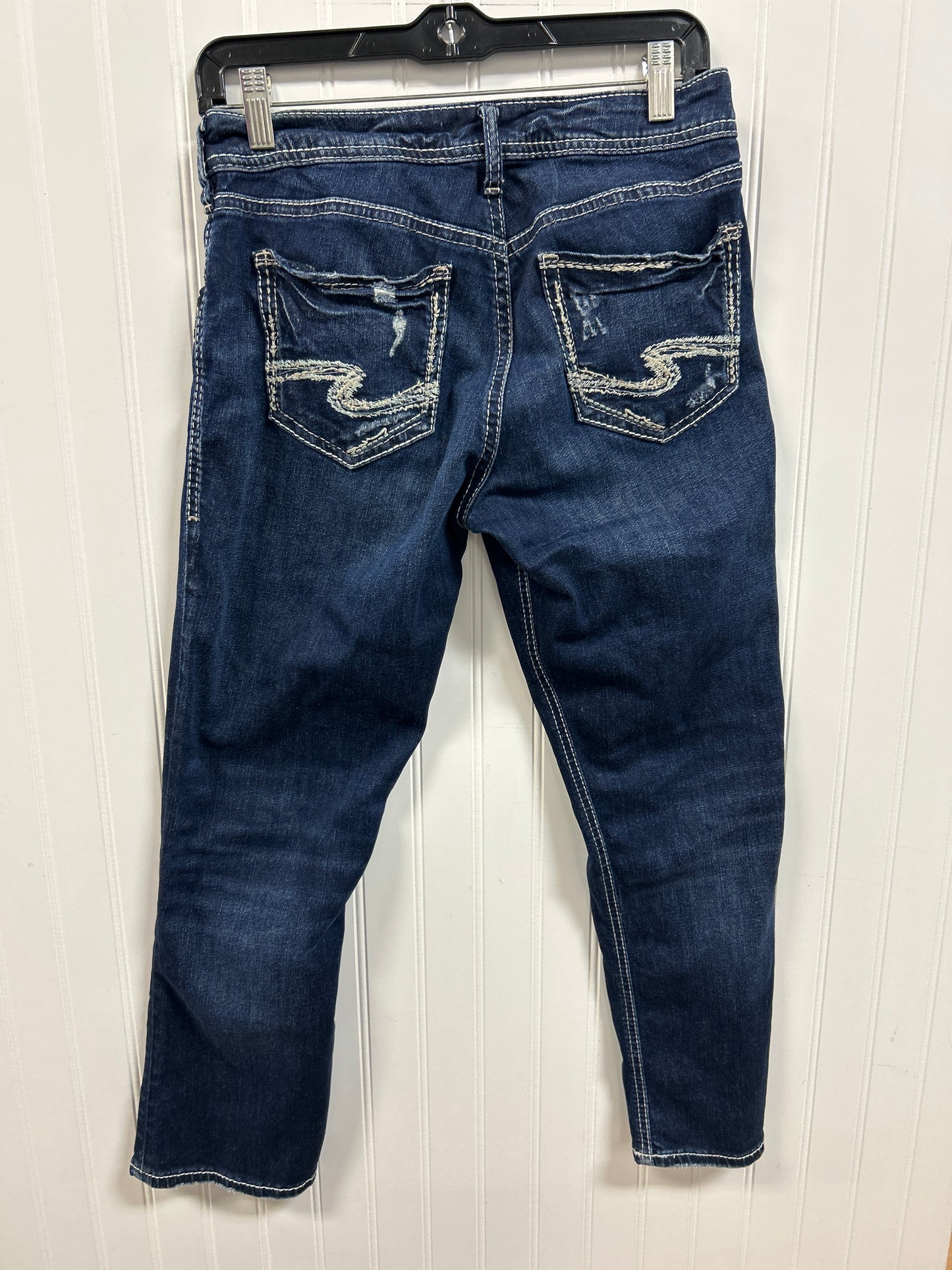 Capris By Silver In Blue Denim, Size:6