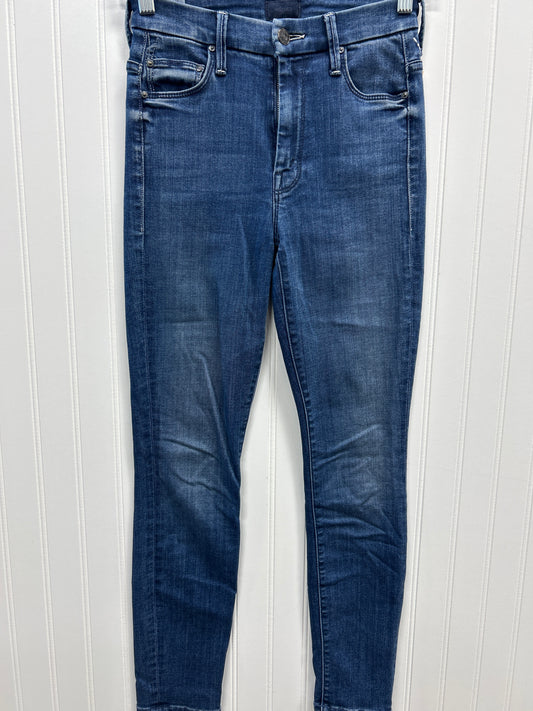 Jeans Skinny By Mother In Blue Denim, Size:0