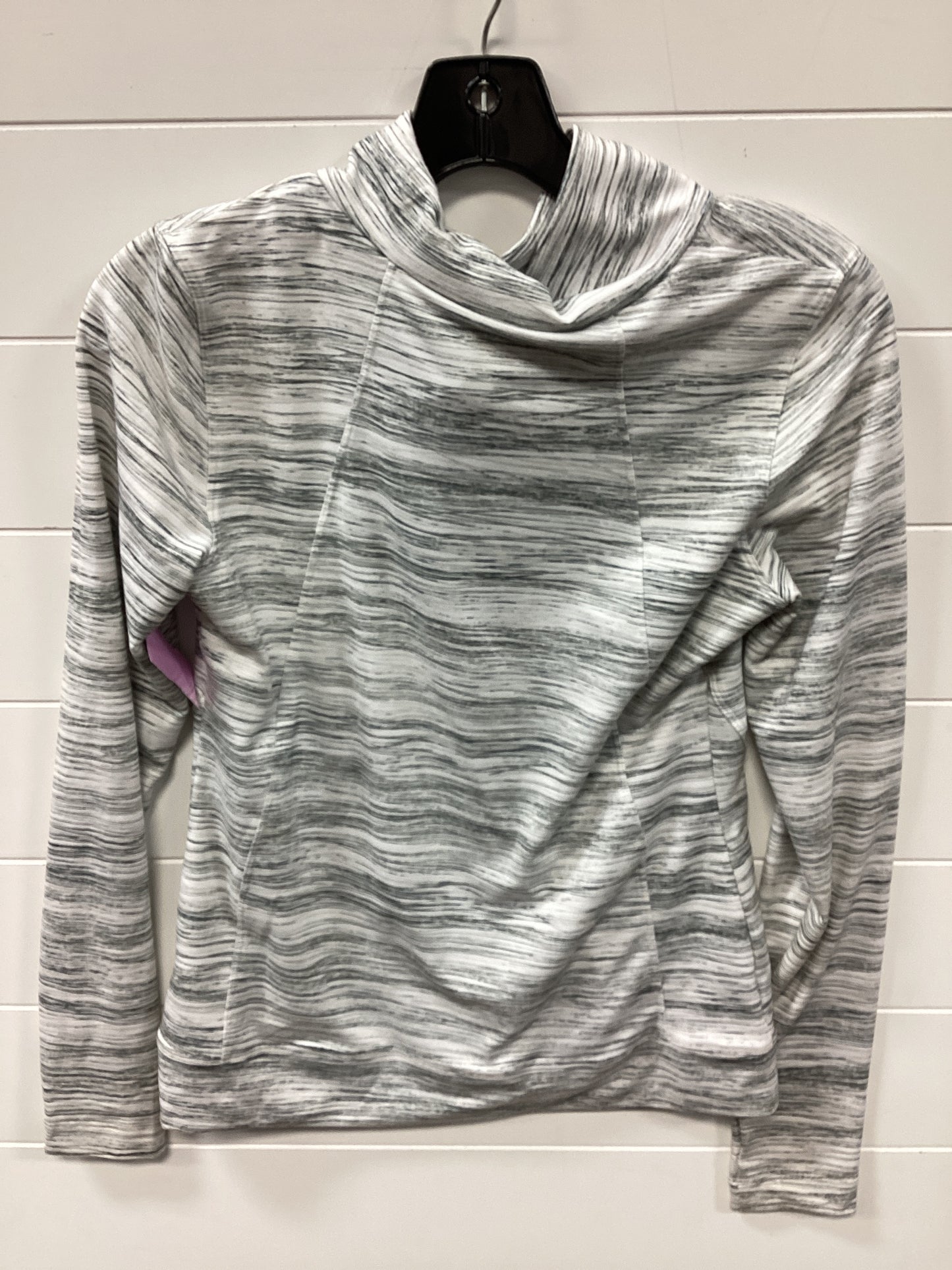 Athletic Top Ls Collar By Lole In Grey & White, Size:Xs
