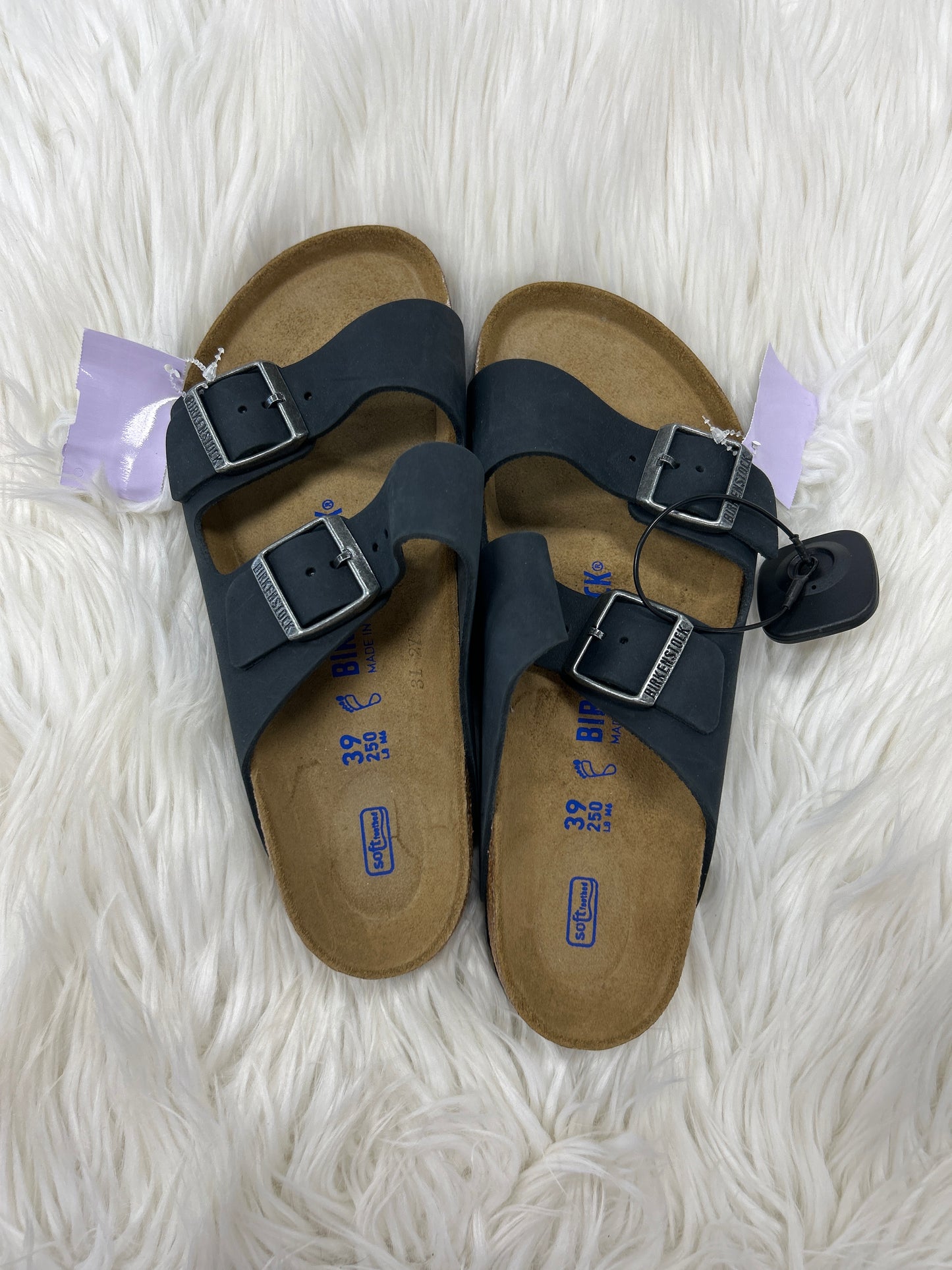 Sandals Flats By Birkenstock In Black, Size:8
