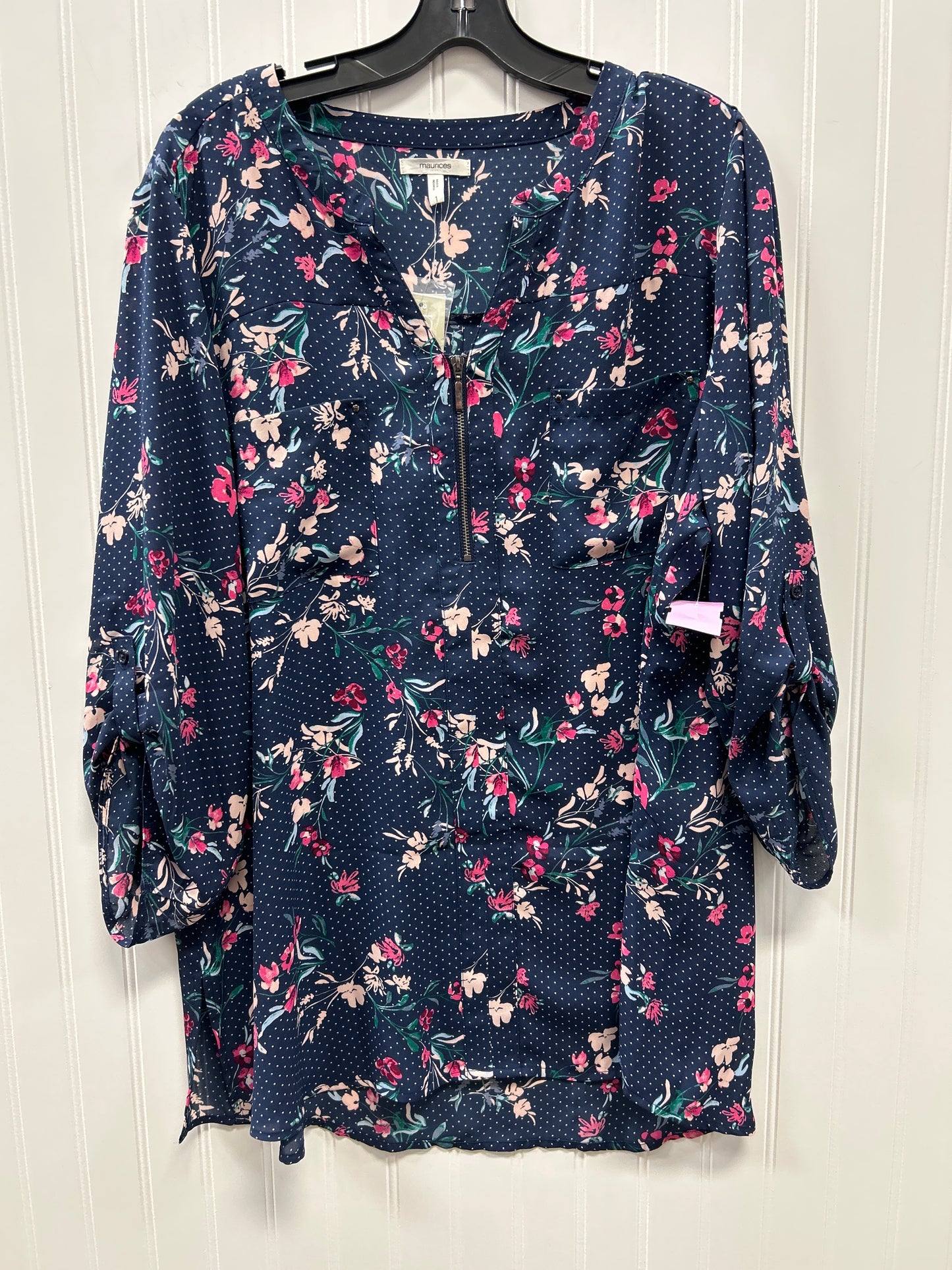 Top Ss By Maurices In Blue, Size:1X NWT