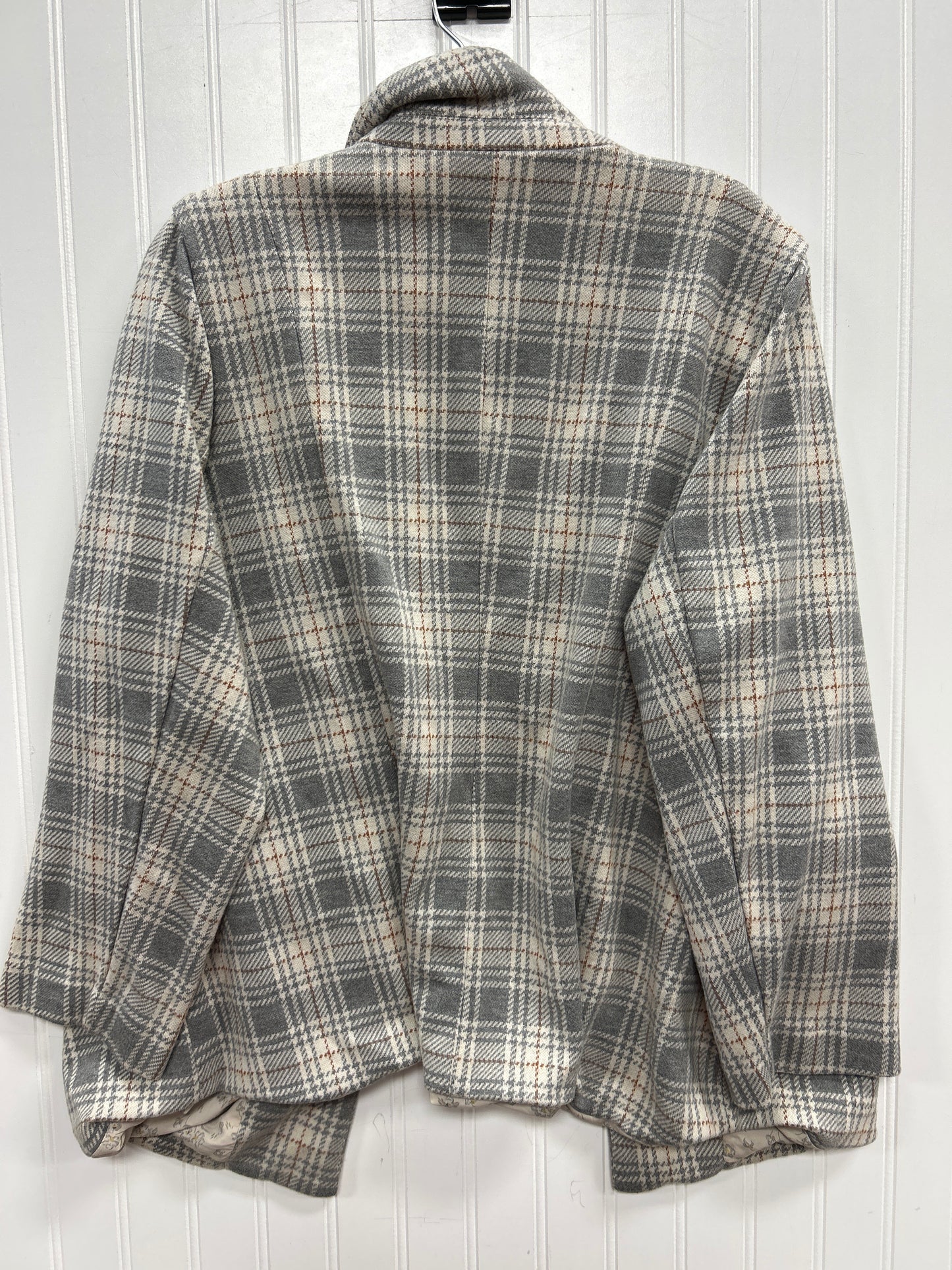 Blazer By Skies Are Blue In Grey, Size:1X