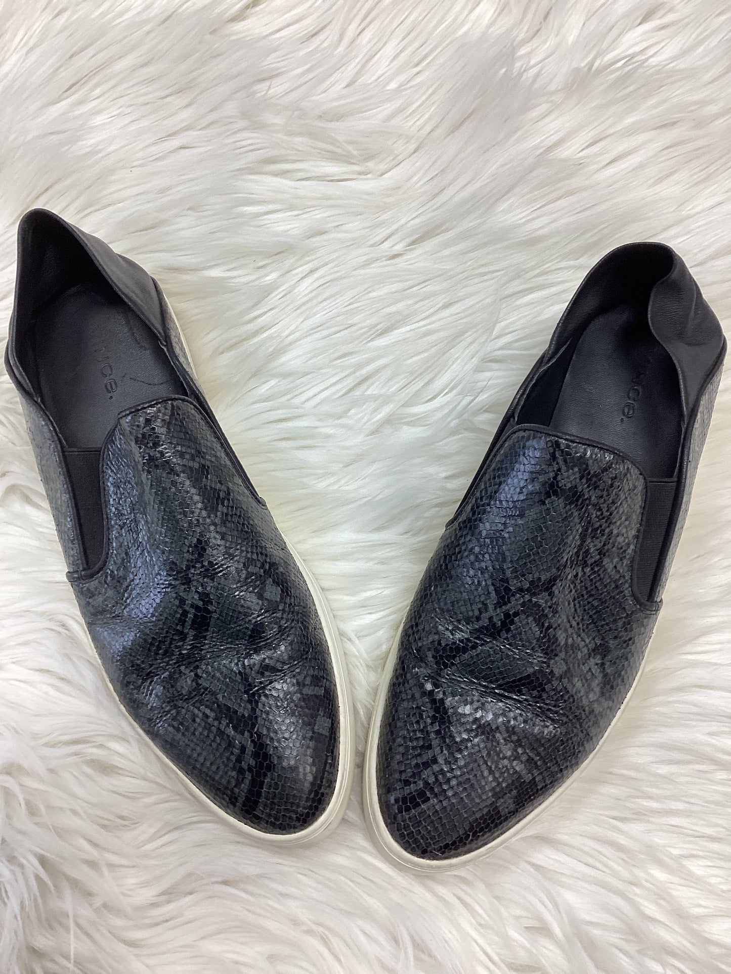 Shoes Flats By Vince In Grey, Size:8.5