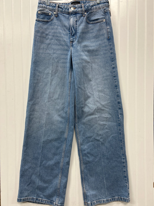 Jeans Wide Leg By Free Assembly In Blue Denim, Size:8L