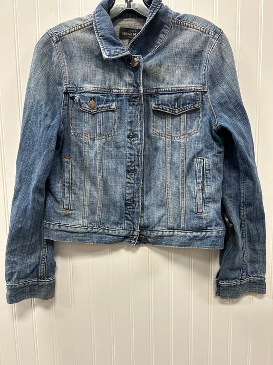 Jacket Denim By J. Crew In Blue Denim, Size:M