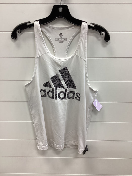 Athletic Tank Top By Adidas In White, Size:S