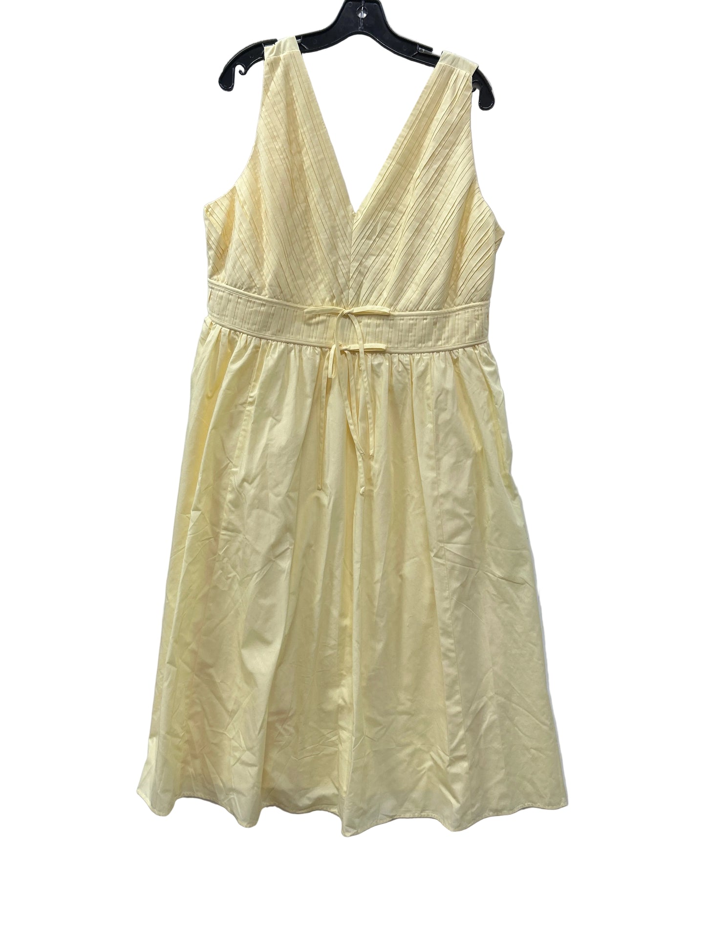 Dress Casual Maxi By J. Jill In Yellow, Size:Xl