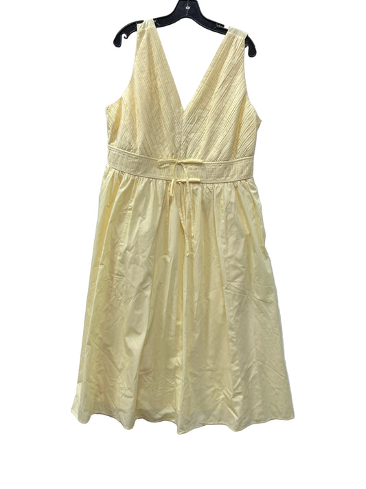 Dress Casual Maxi By J. Jill In Yellow, Size:Xl