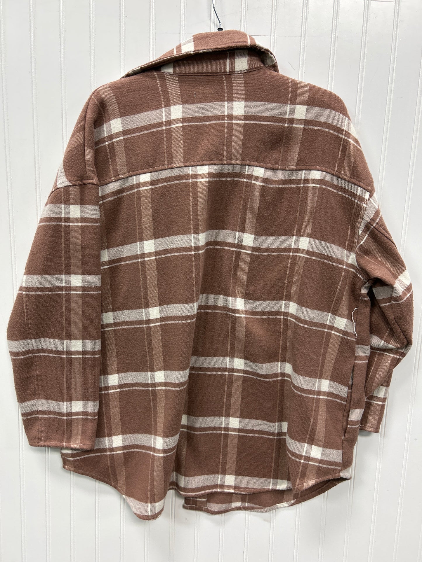 Jacket Fleece By A New Day In Brown, Size:1X