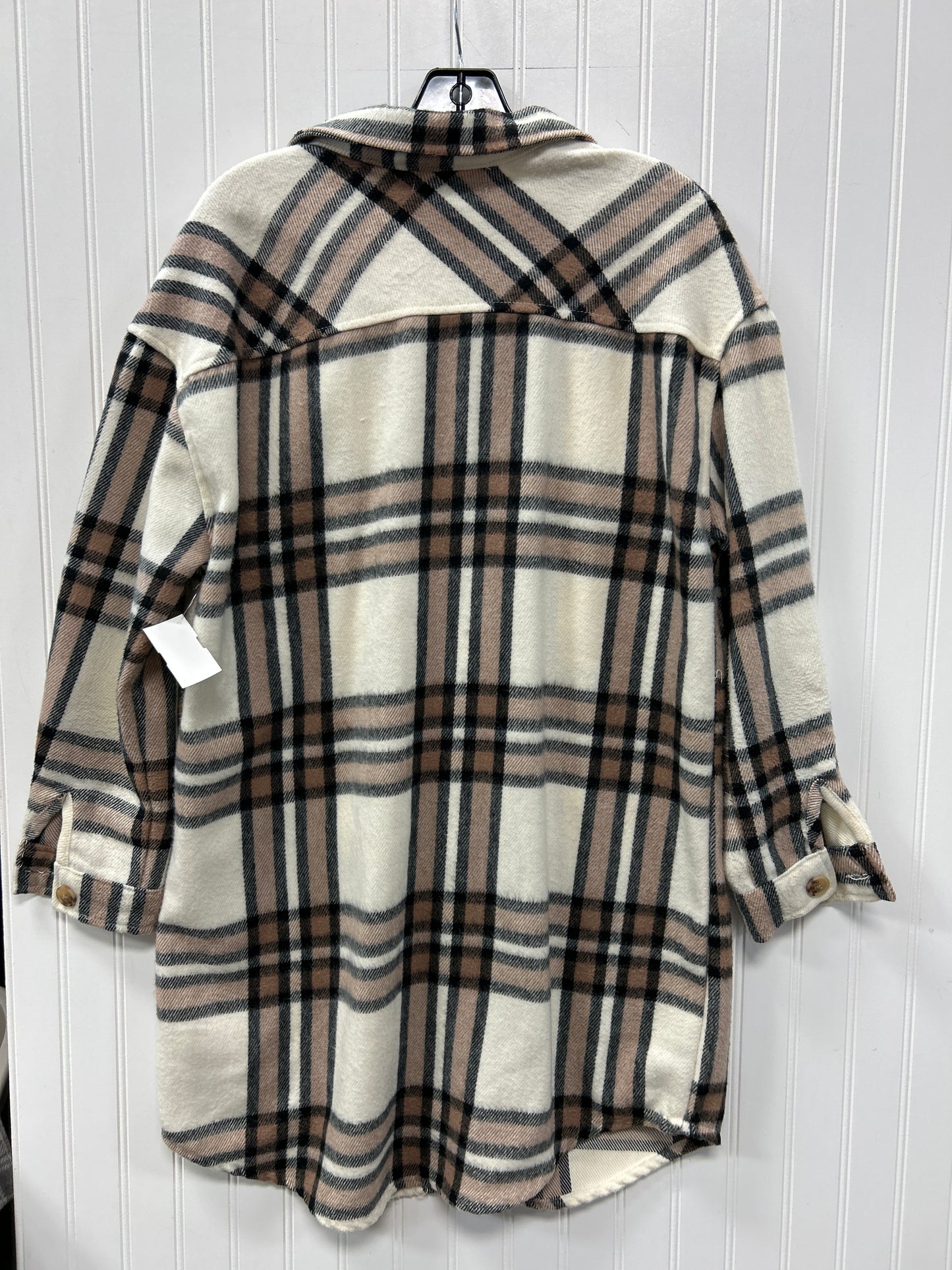 Jacket Fleece By No Comment In Brown & Cream, Size:L
