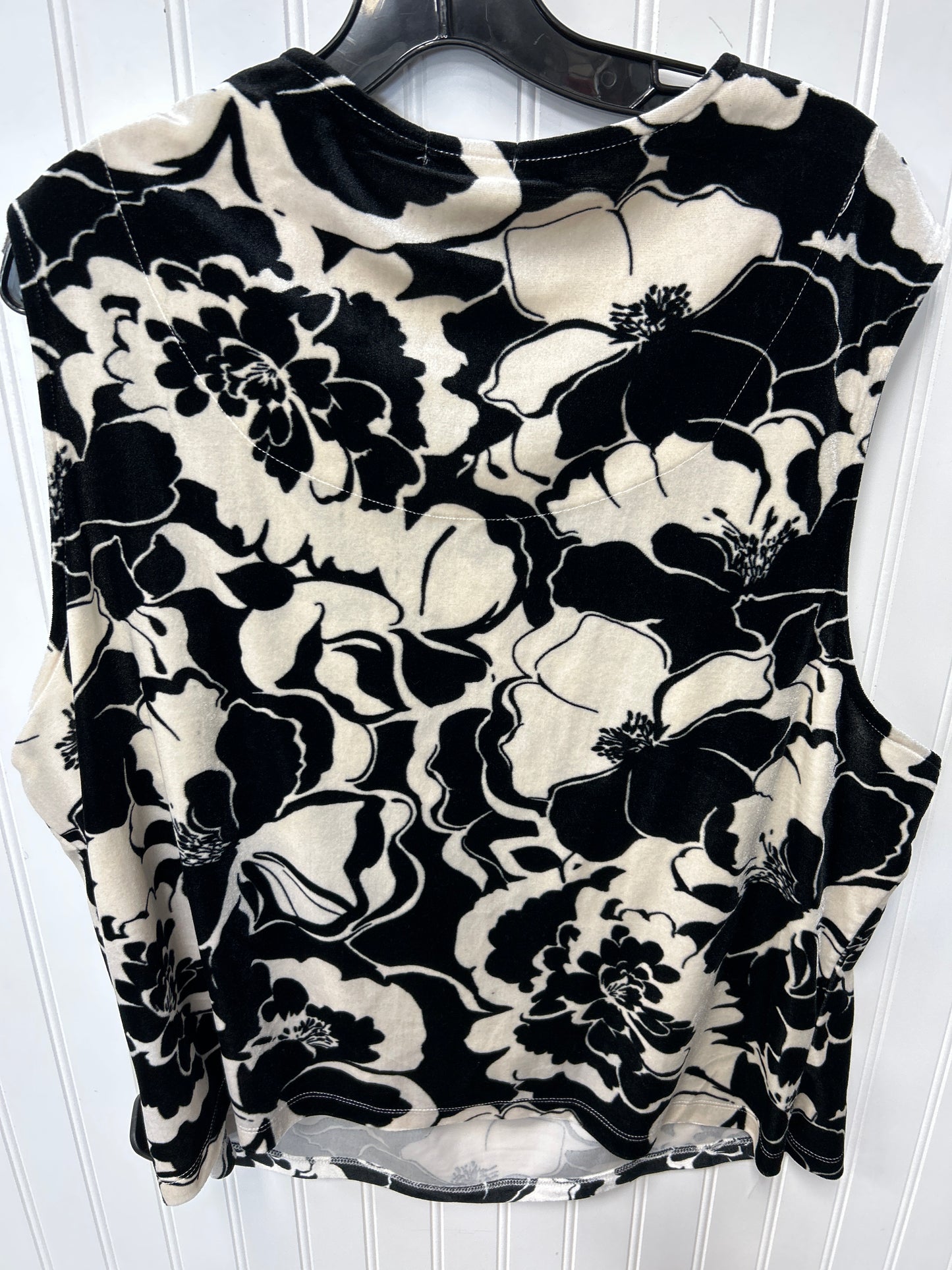Skirt Set 2Pc By Kathy Ireland In Black & Cream, Size:3X