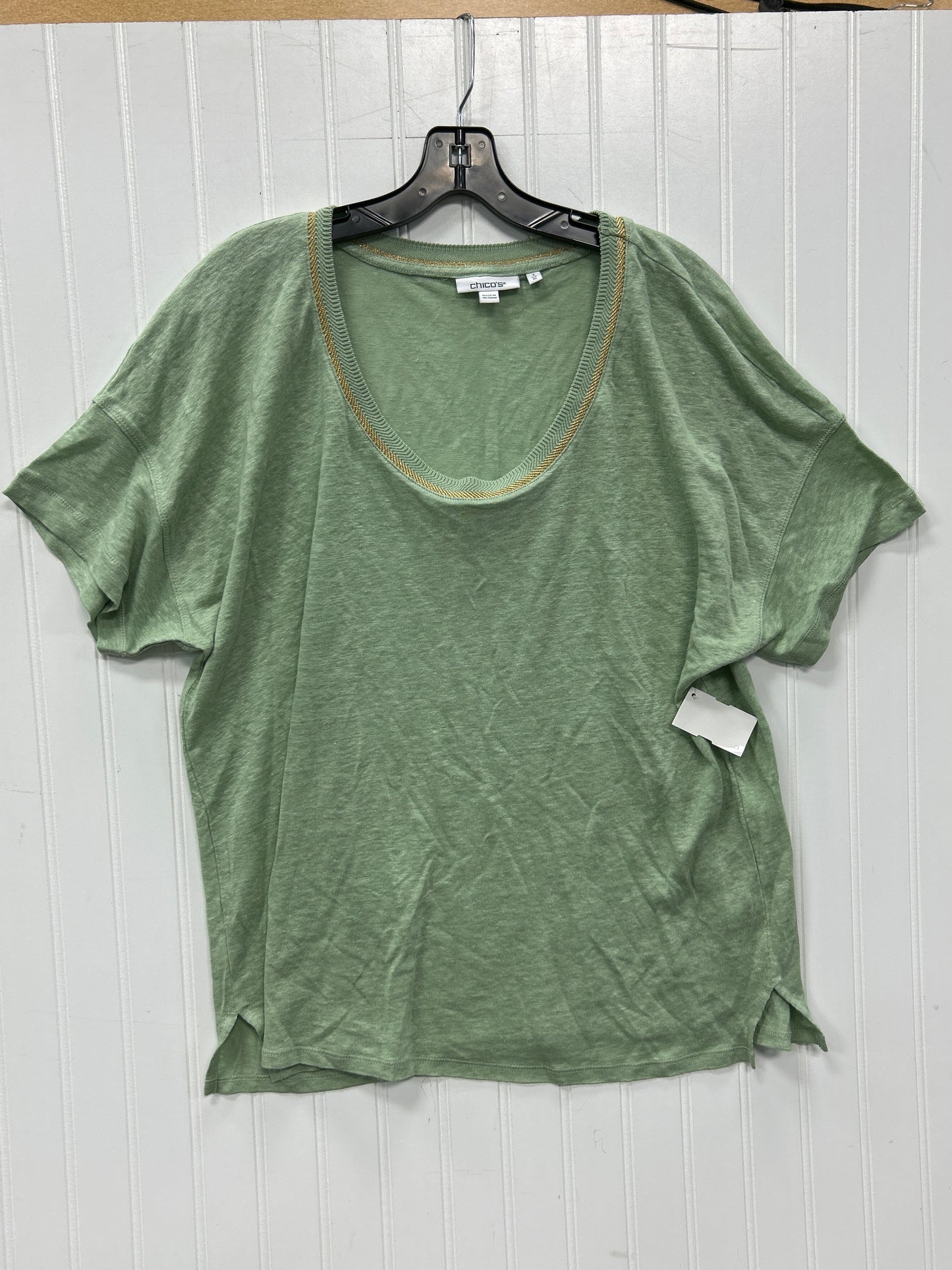 Top Ss By Chicos In Green, Size:Xl