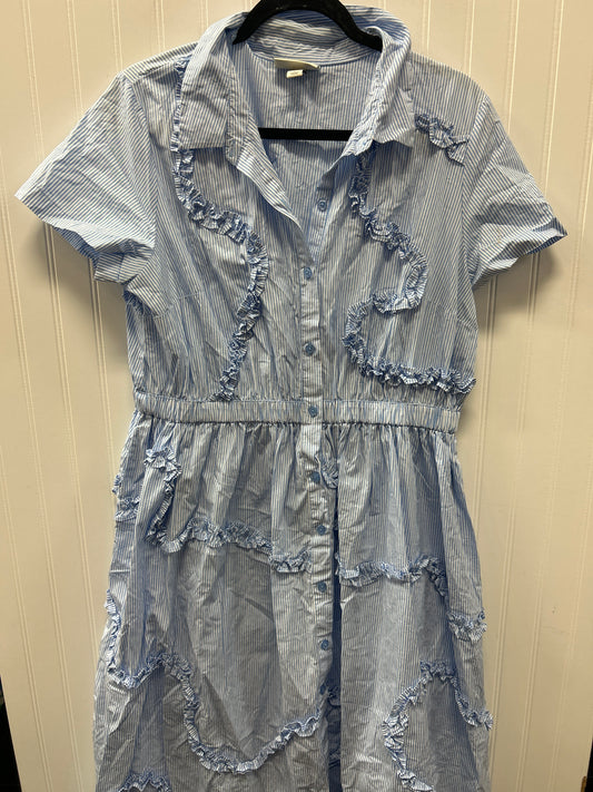 Dress Casual Maxi By Target-Designer In Blue & White, Size:L