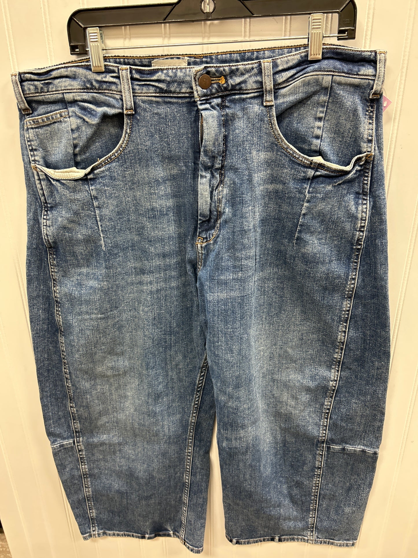 Jeans Wide Leg By Pilcro In Blue Denim, Size:14