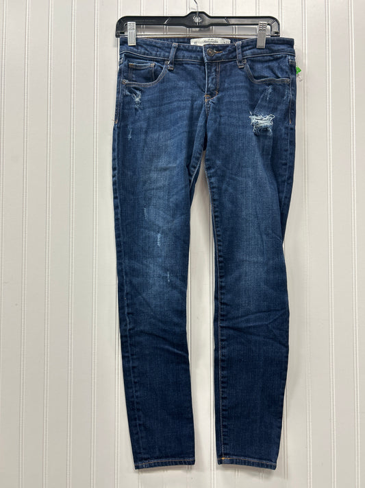 Jeans Skinny By Abercrombie And Fitch In Blue Denim, Size:4