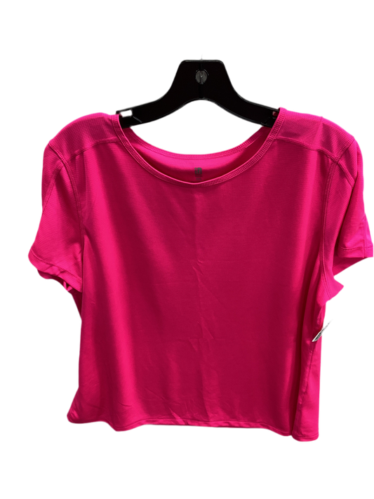 Athletic Top Ss By Ideology In Pink, Size:1X
