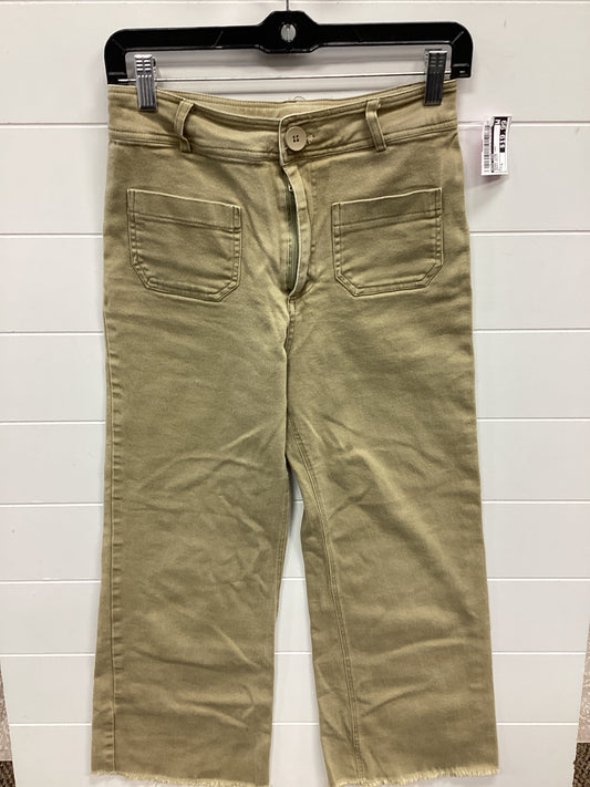 Jeans Wide Leg By Miss Love In Green Denim, Size:S