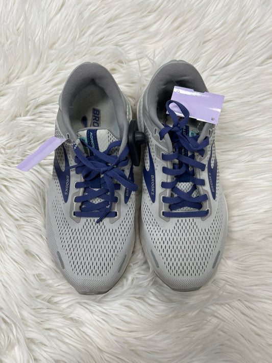 Shoes Athletic By Brooks In Grey & Purple, Size:8