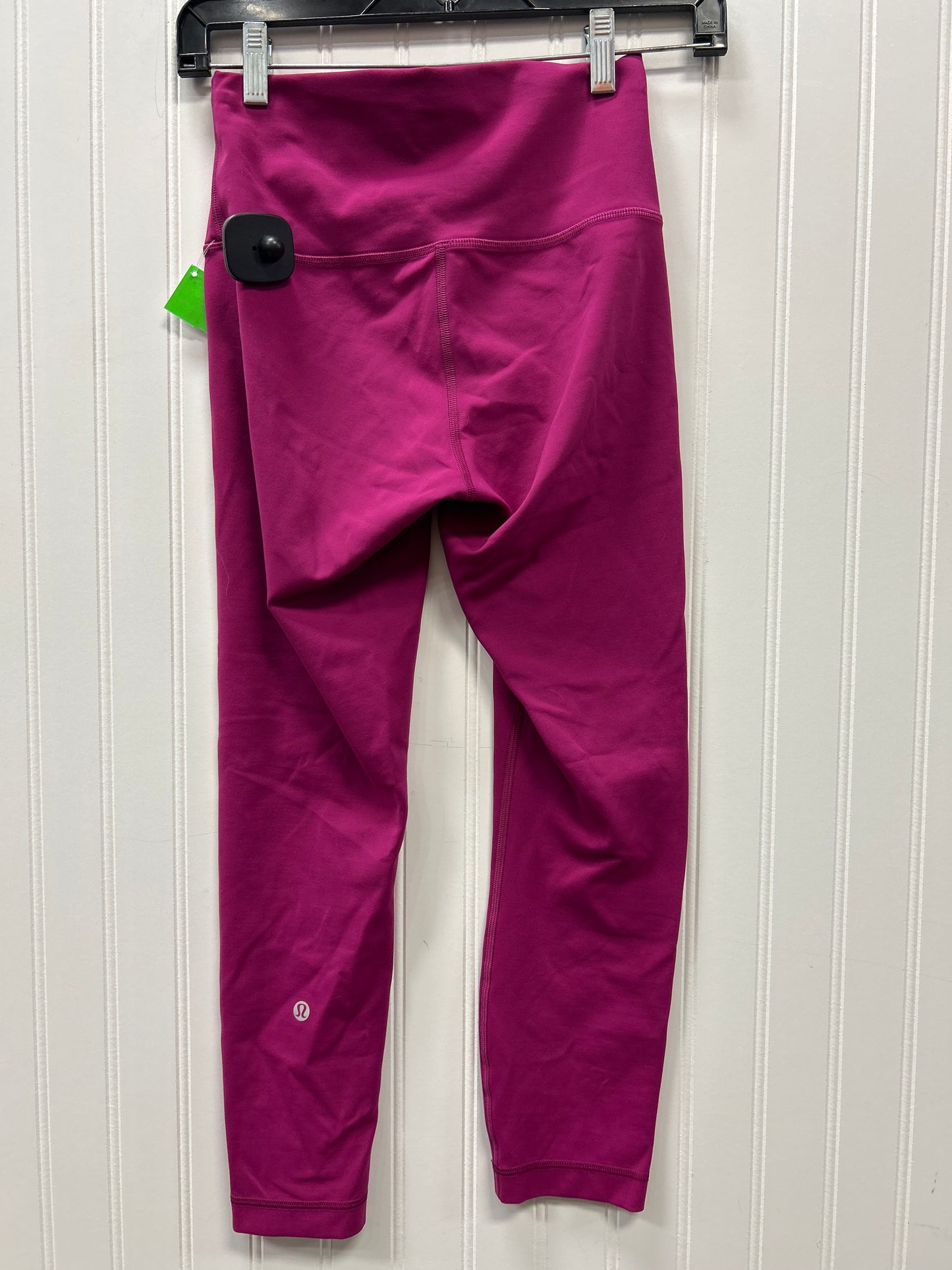 Athletic Leggings Capris By Lululemon In Pink, Size:6
