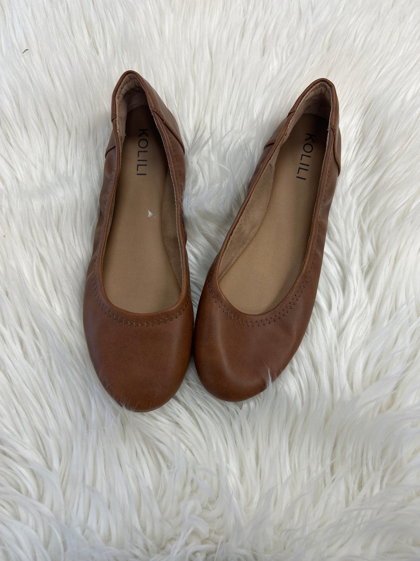 Shoes Flats By Komarov In Brown, Size:7