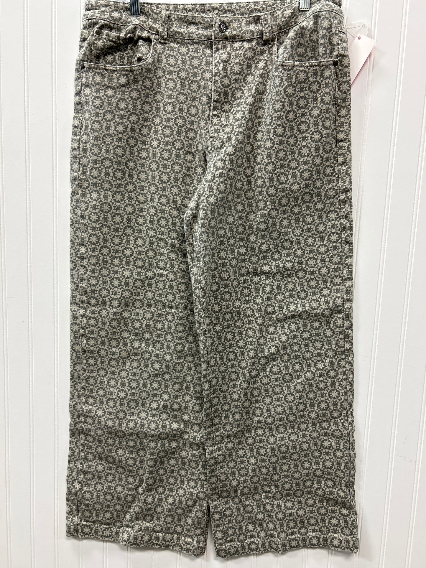 Jeans Wide Leg By Cmc In Grey Denim, Size:12
