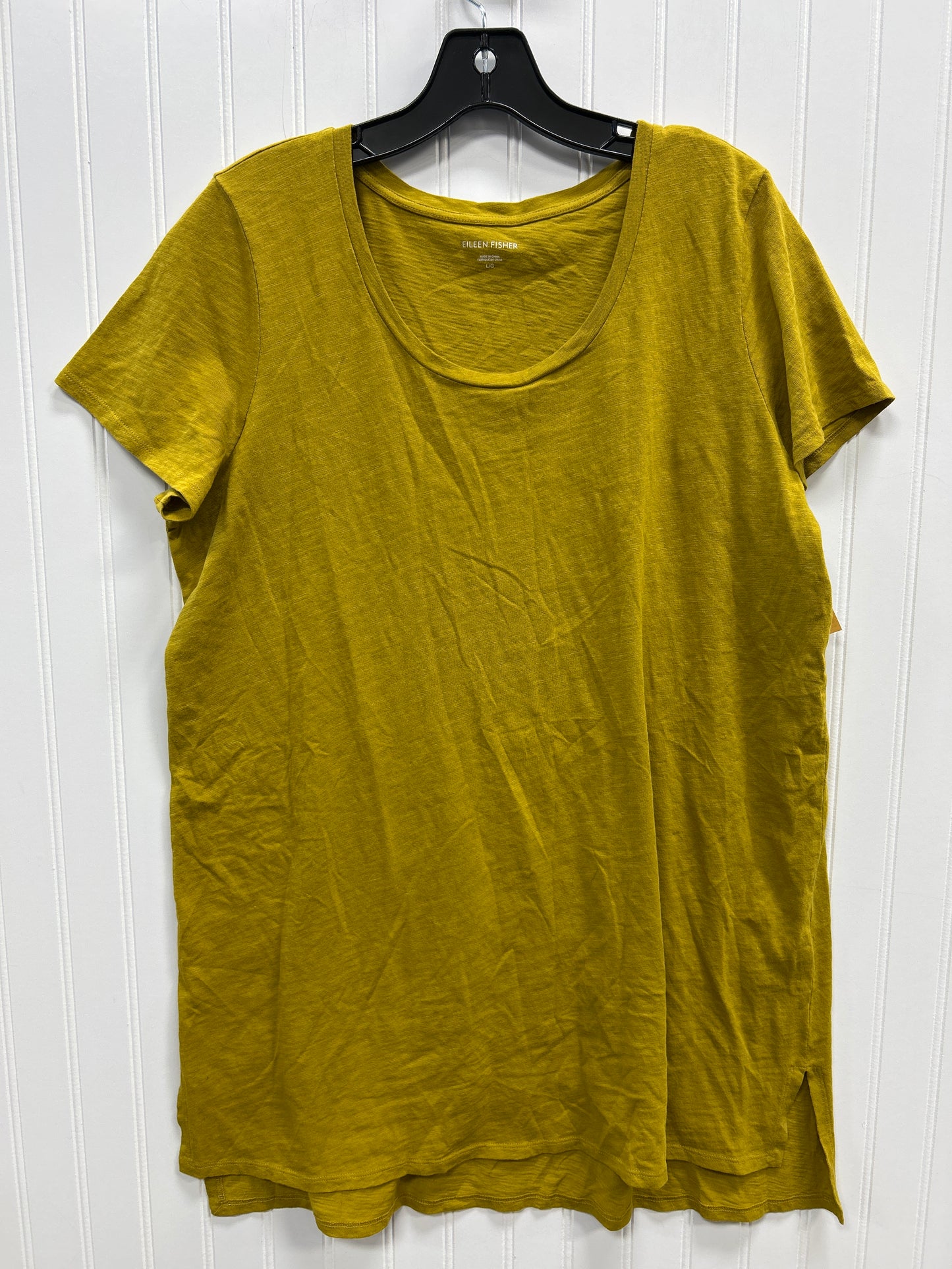 Tunic Ss By Eileen Fisher In Yellow, Size:L