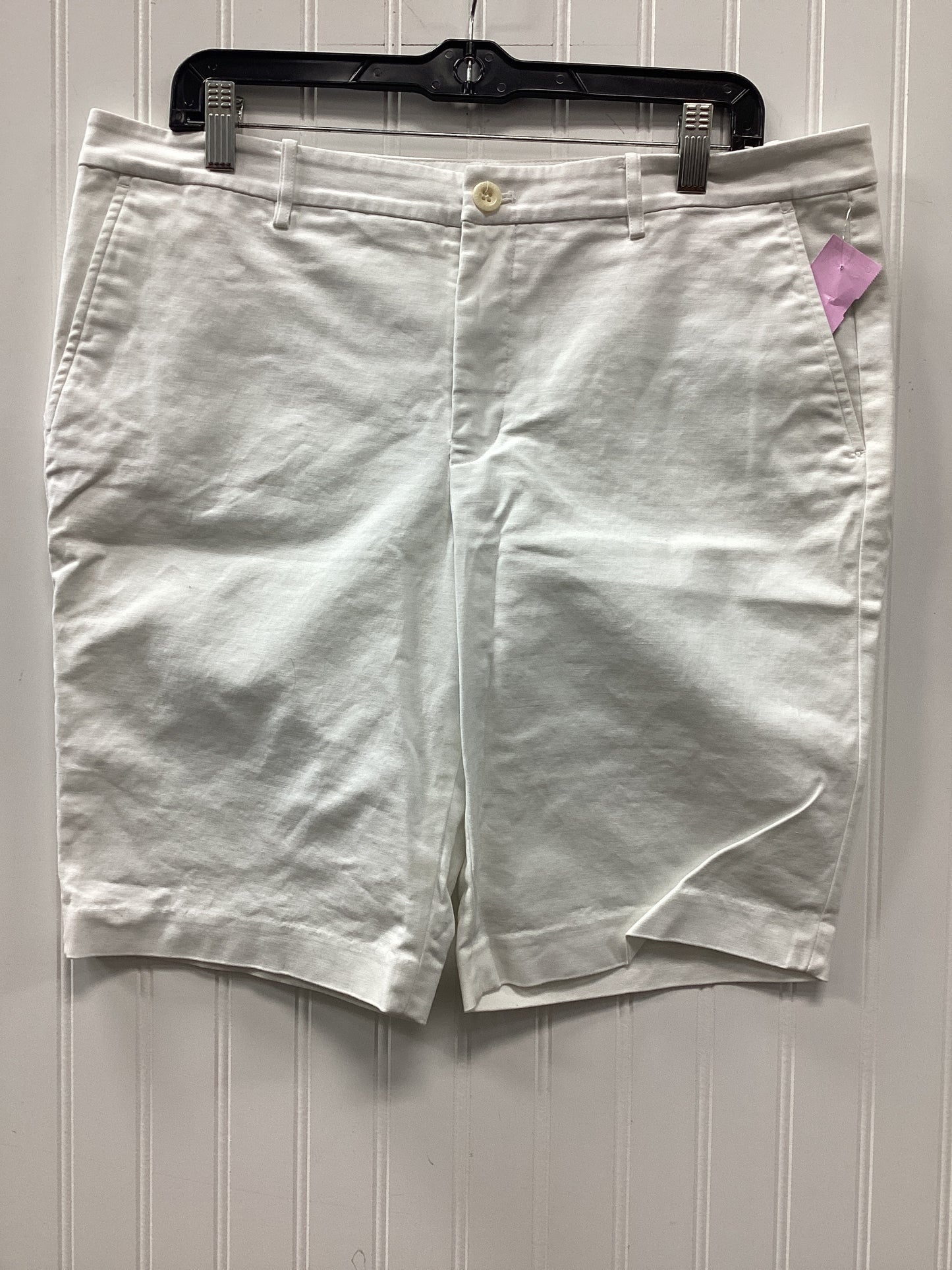 Shorts By Lauren By Ralph Lauren In White, Size:14