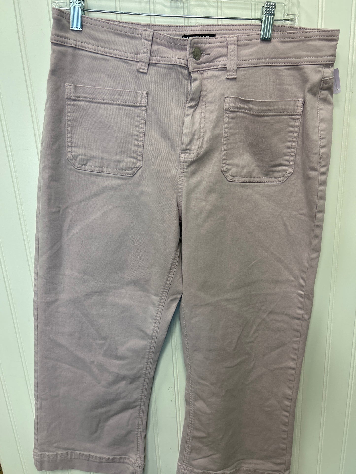 Jeans Cropped By Buffalo David Bitton In Purple Denim, Size:12