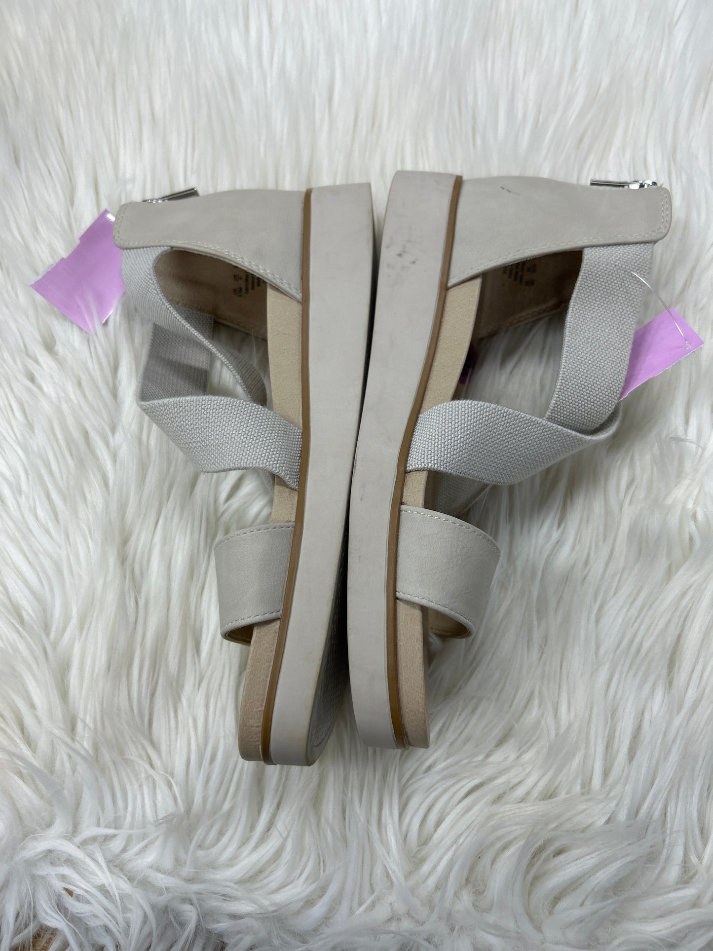 Sandals Heels Block By Life Stride In Taupe, Size:8.5