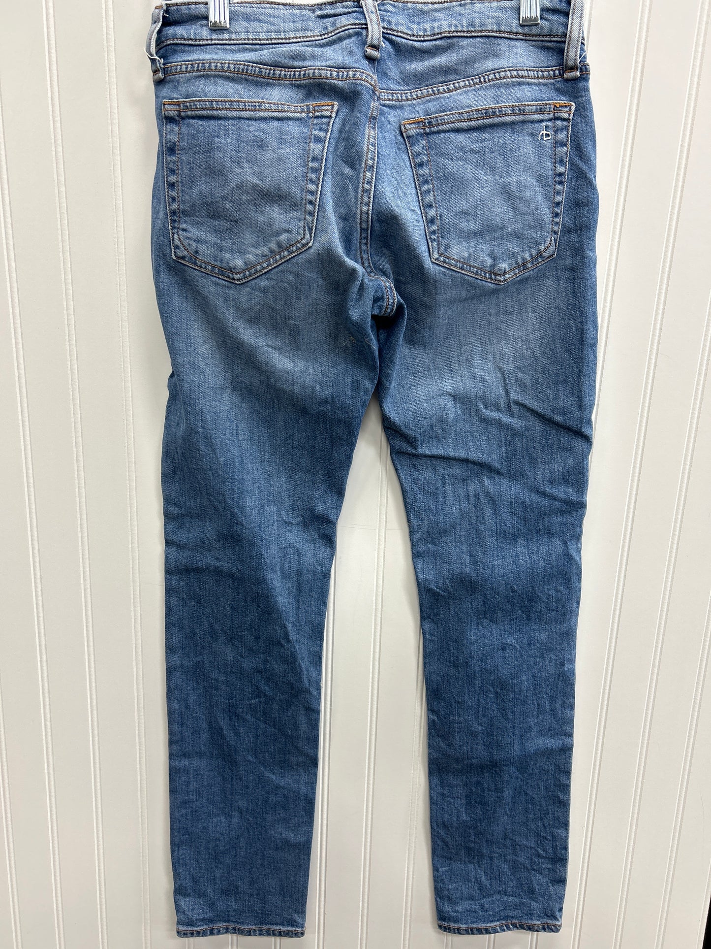 Jeans Straight By Rag And Bone In Blue Denim, Size:0