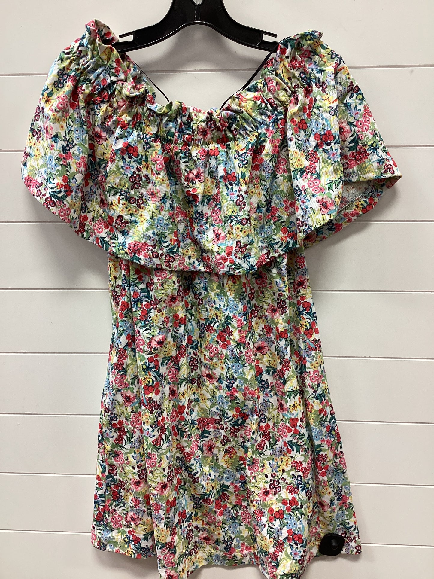 Dress Casual Short By H&M In Floral Print, Size:S