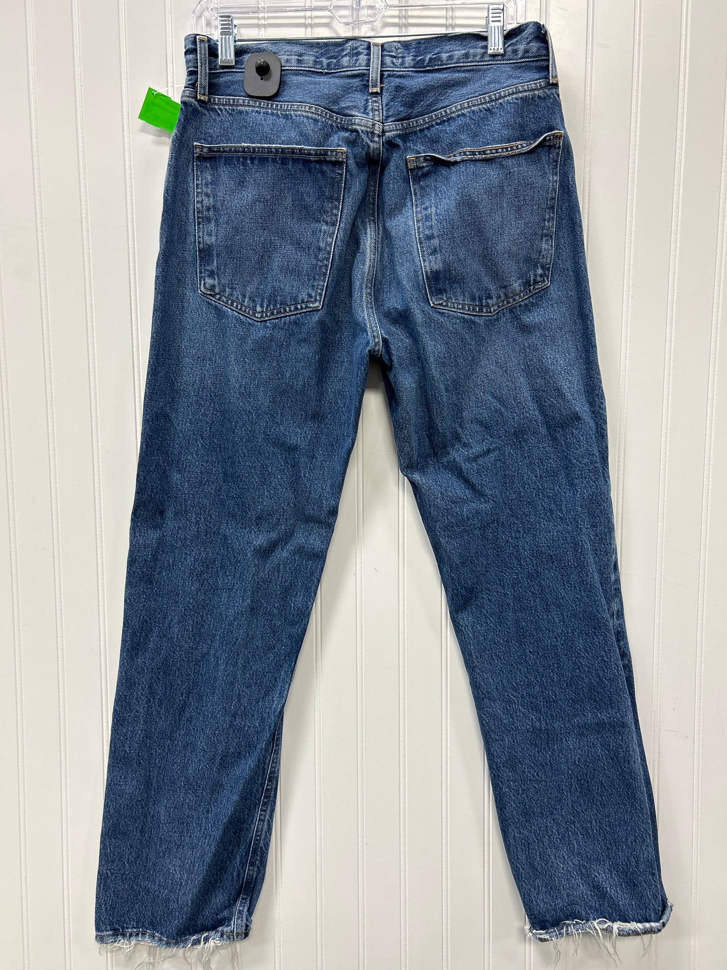Jeans Straight By Agolde In Blue Denim, Size:6