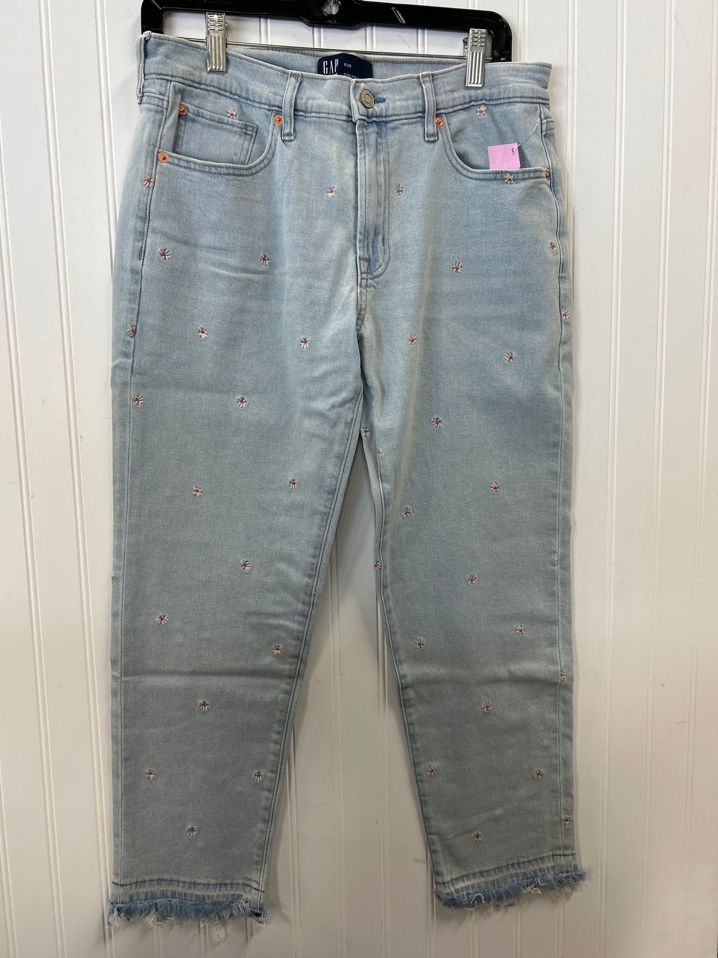 Jeans Straight By Gap In Blue Denim, Size:8