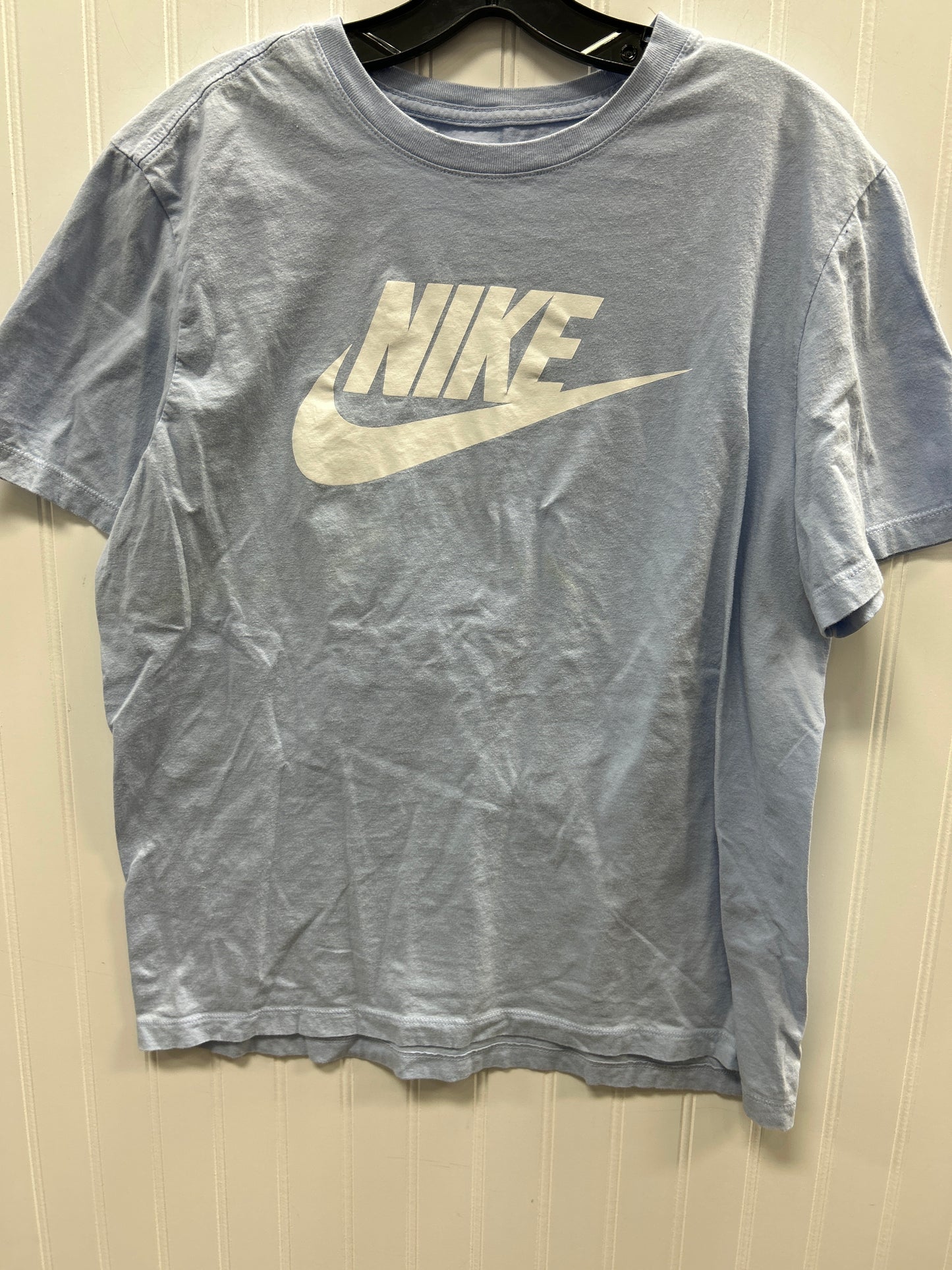Athletic Top Ss By Nike In Blue, Size:L
