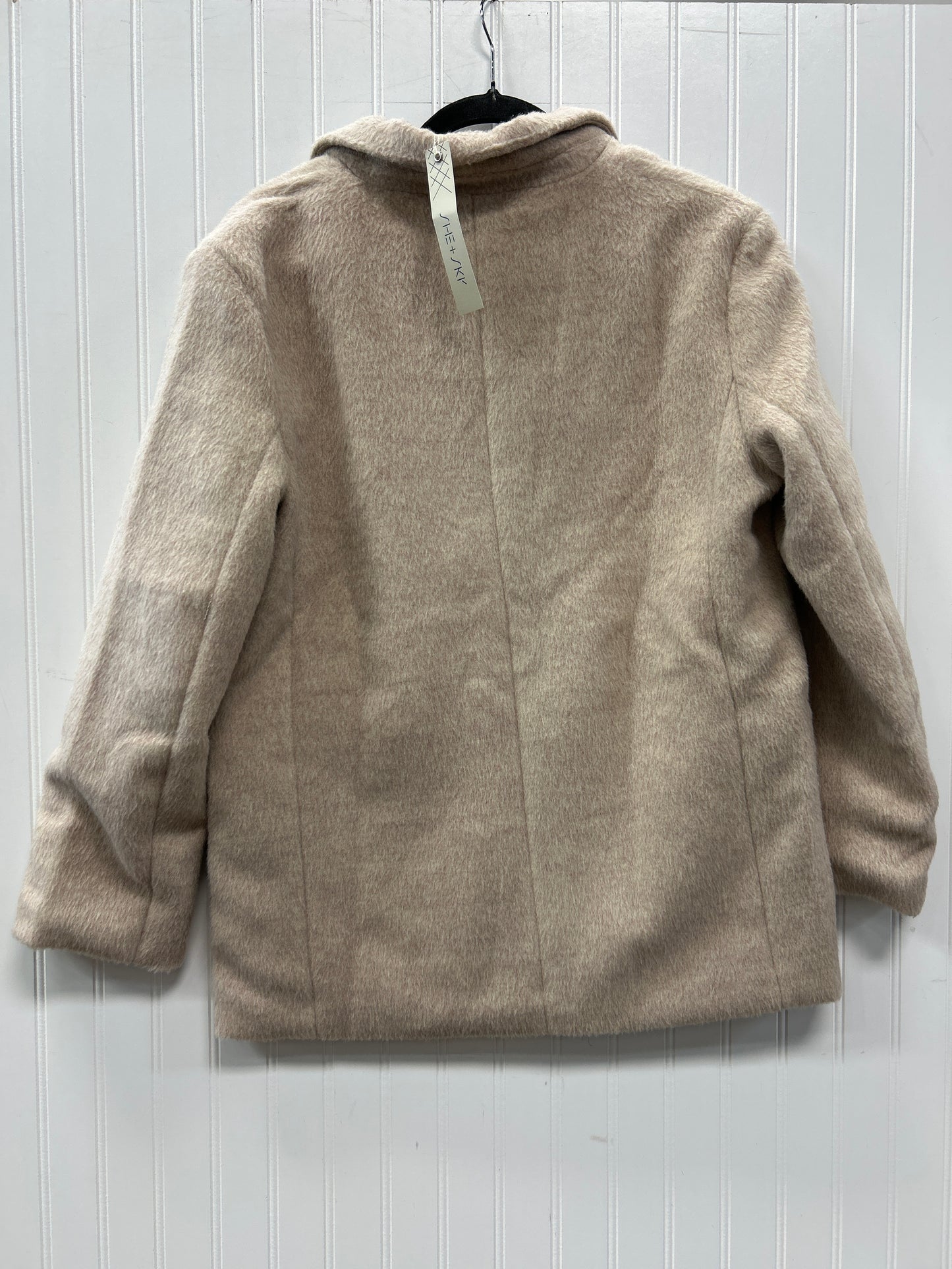 Jacket Fleece By She + Sky In Tan, Size:M