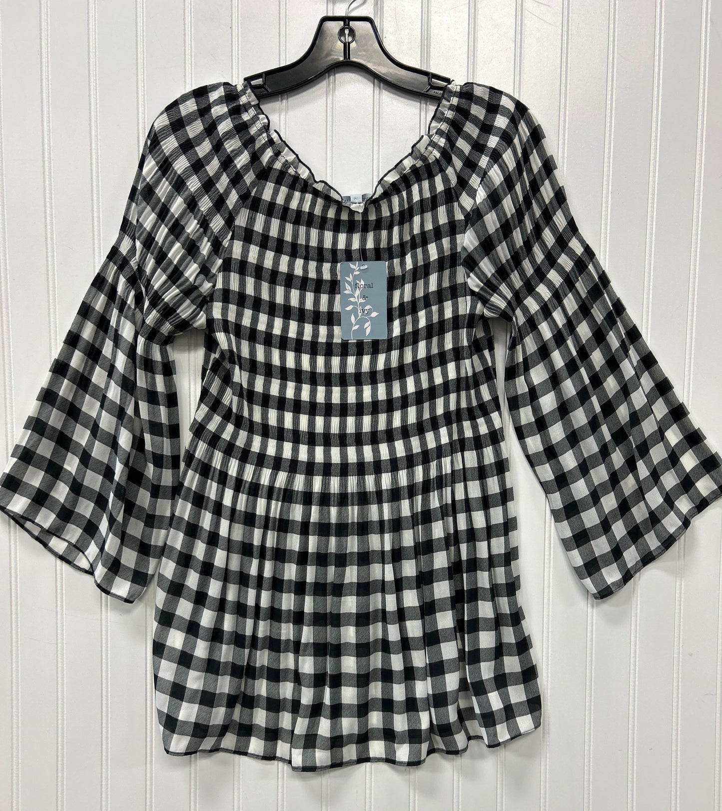 Tunic Ls By Cmc In Black & Cream, Size:M