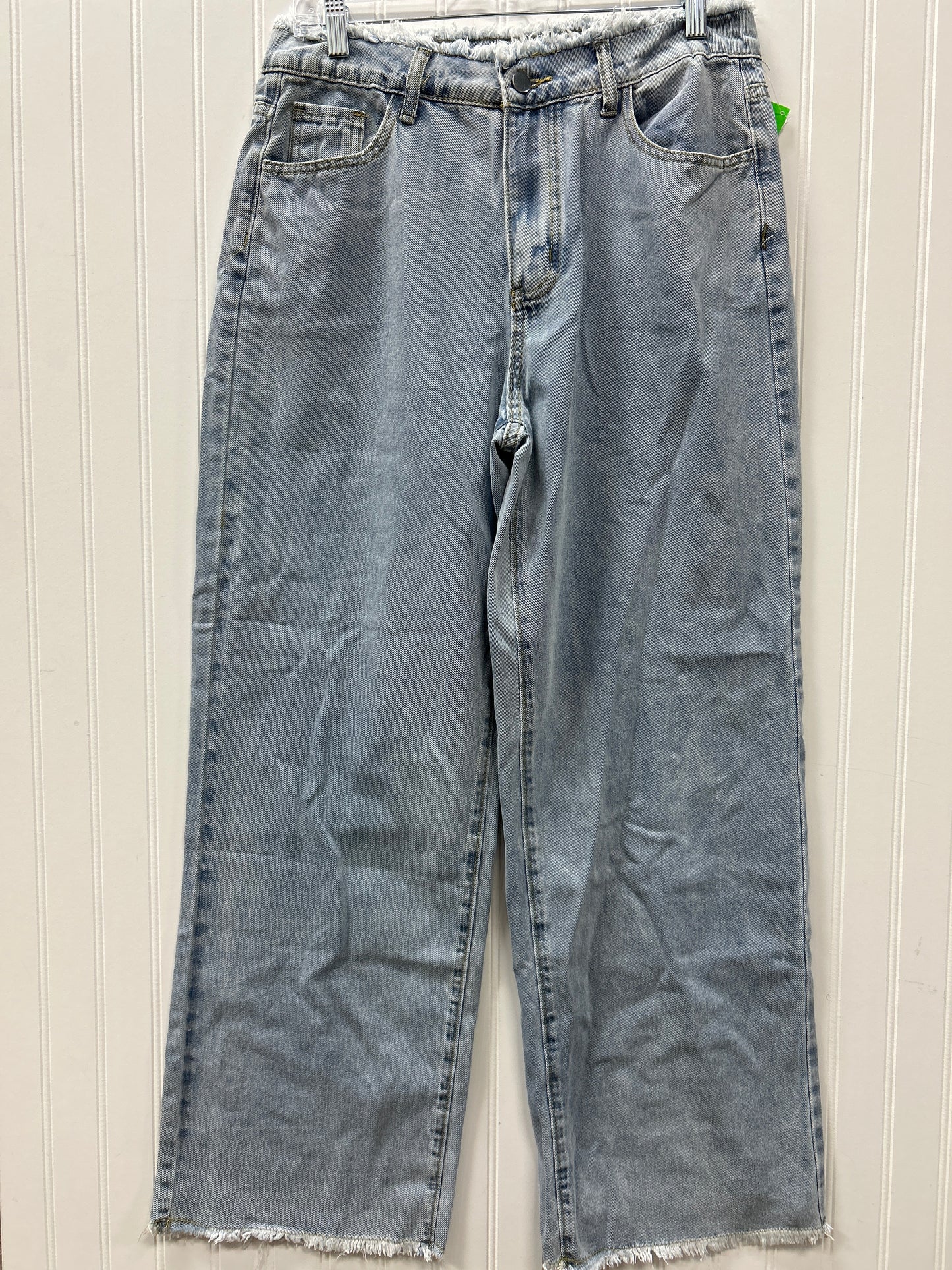 Jeans Wide Leg By Clothes Mentor In Blue Denim, Size:10